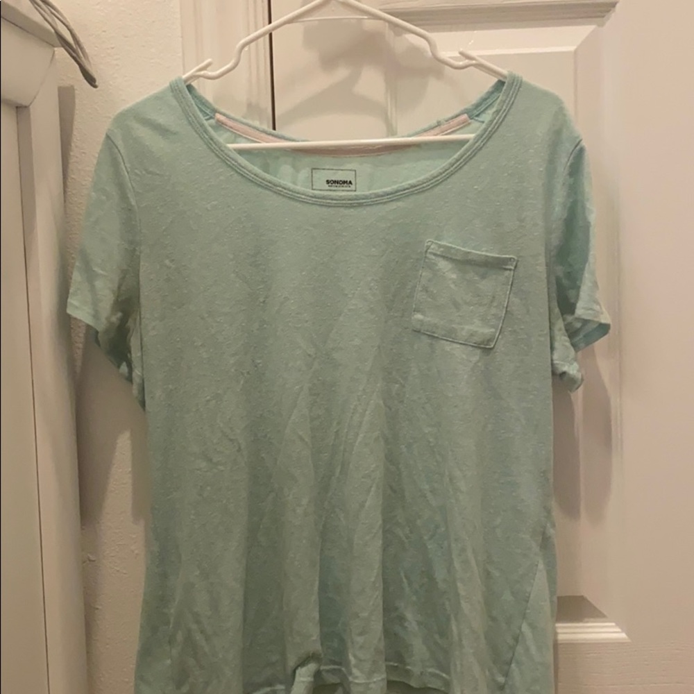 Teal loose fitting t-shirt